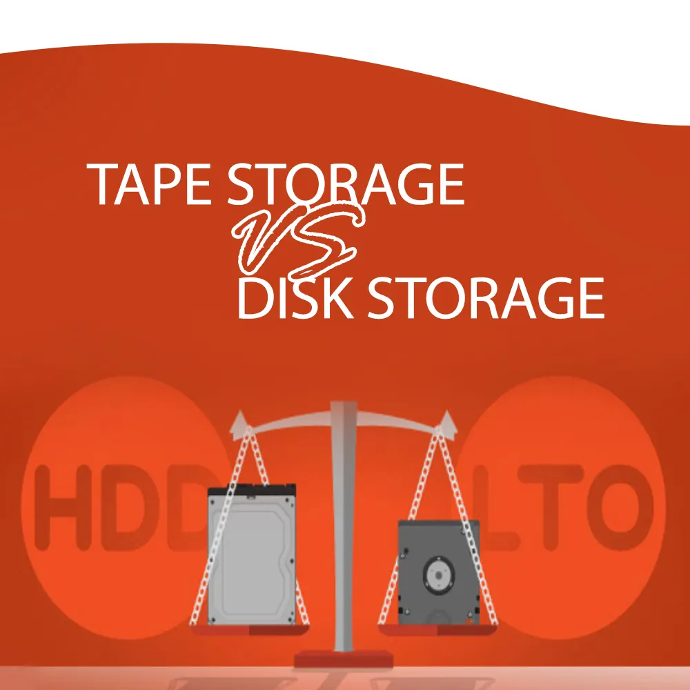 مقایسهTape Storage با Disk Storage